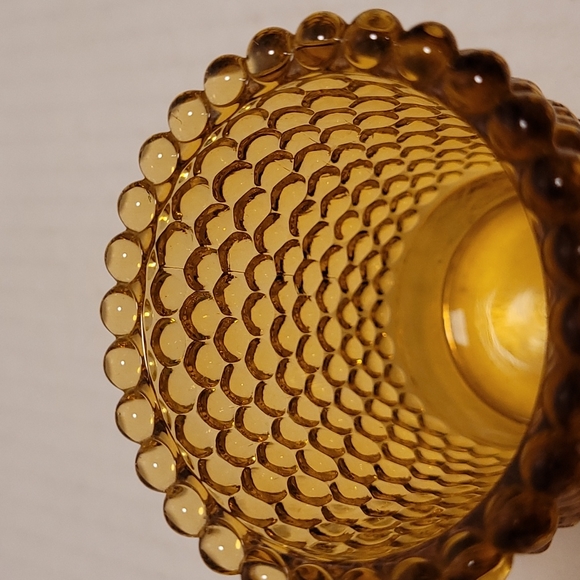 Pair of Vintage Hobnail Tea Light Votive Candle/ Toothpick Holder - Picture 5 of 13